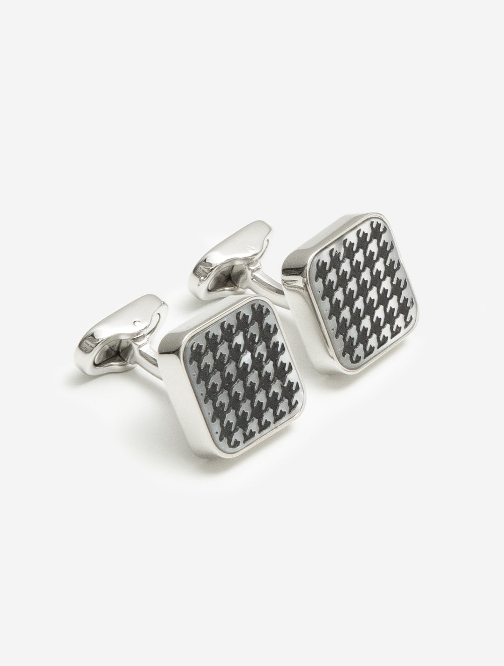 Cufflink Houndstooth