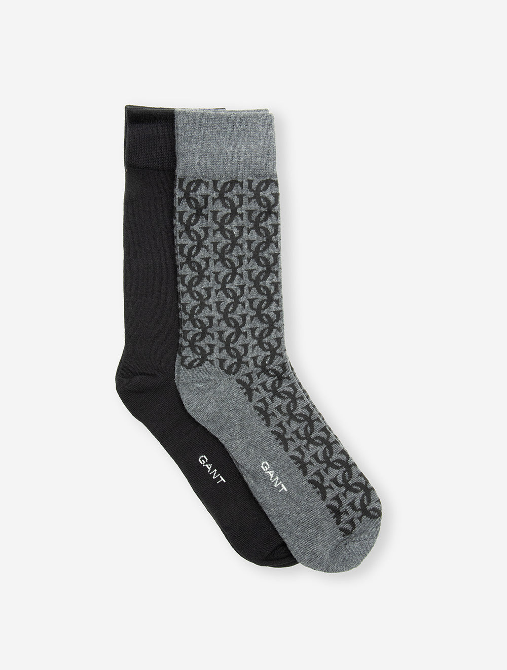 G Monogram Socks 2-Pack Gift Box Black