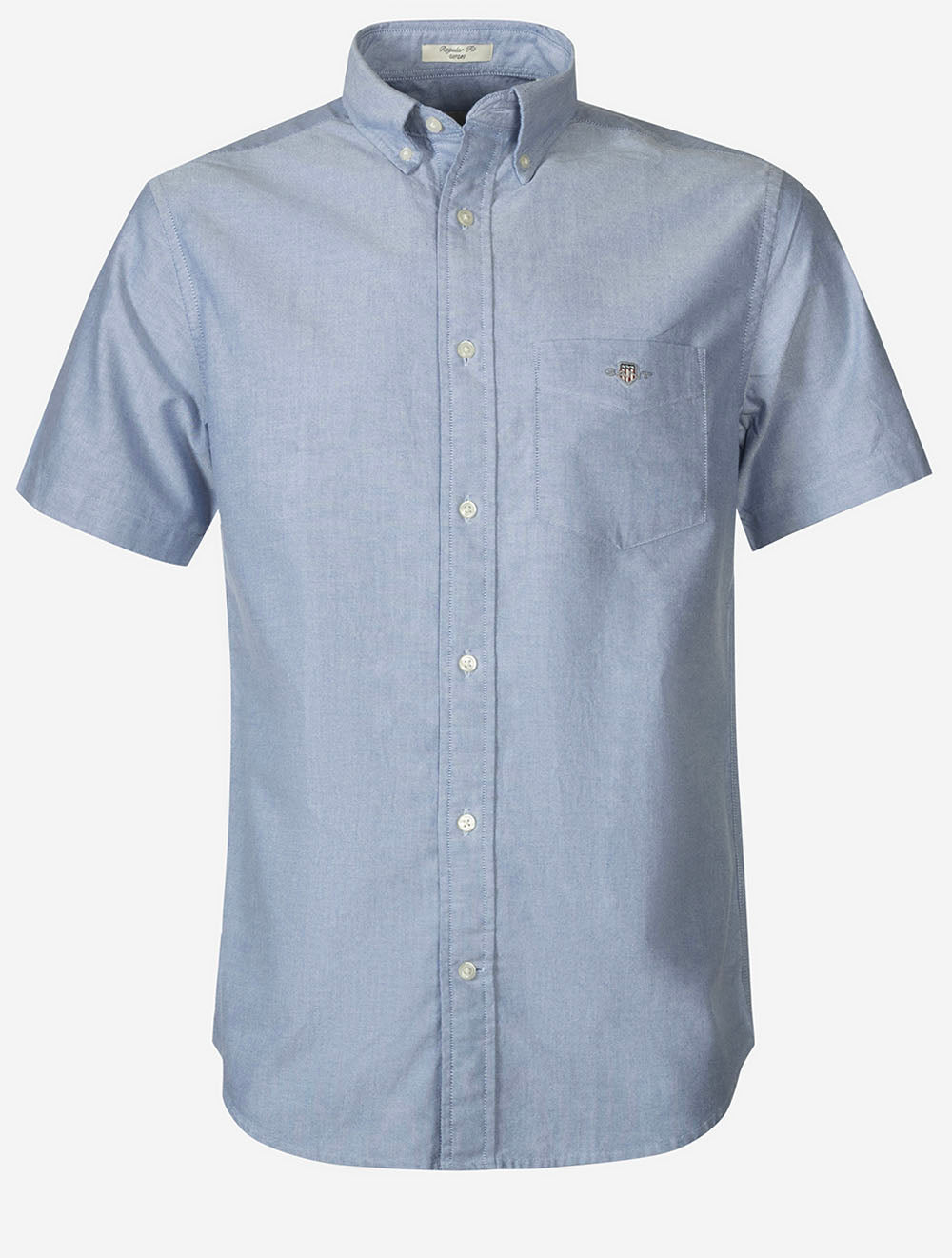Regular Classic Oxford Short Sleeve Shirt College Blue
