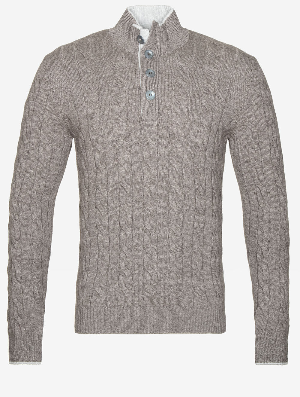 Gran Sasso Cable Knit Grey