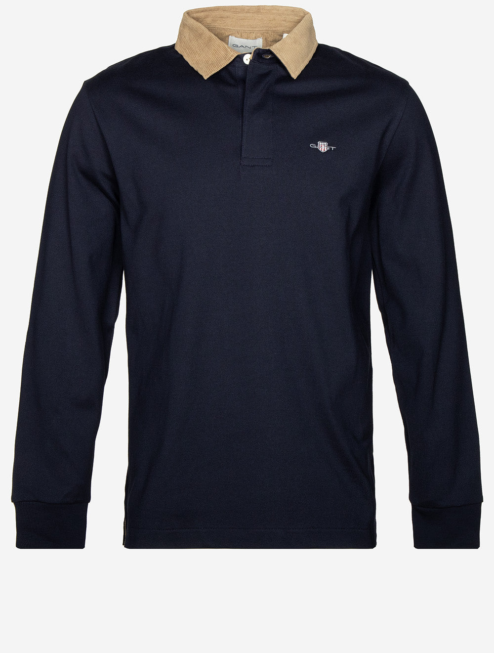 Corduroy Collar Heavy Rugger Evening Blue
