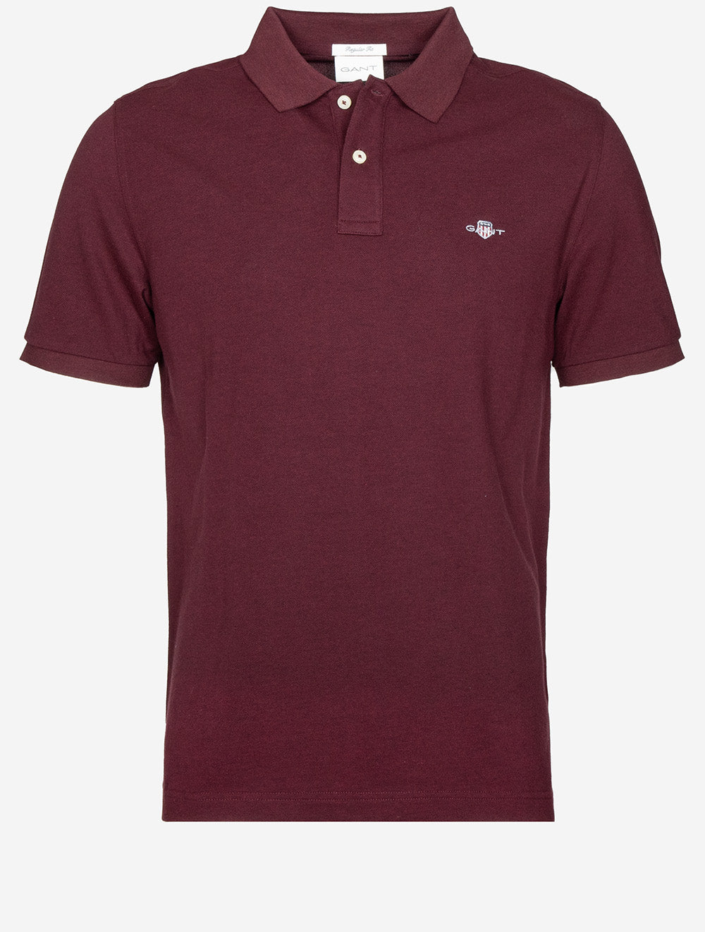 Contrast Piqué Regular Fit Polo Shirt Bordeaux Melange