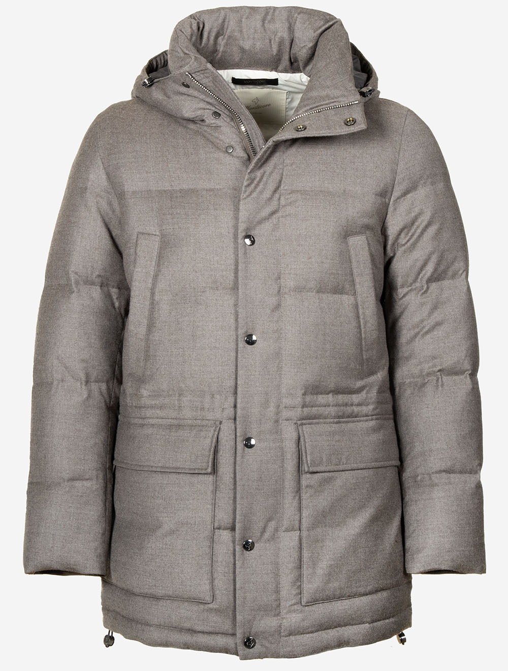 Loro Piana Storm System Hooded Coat Taupe
