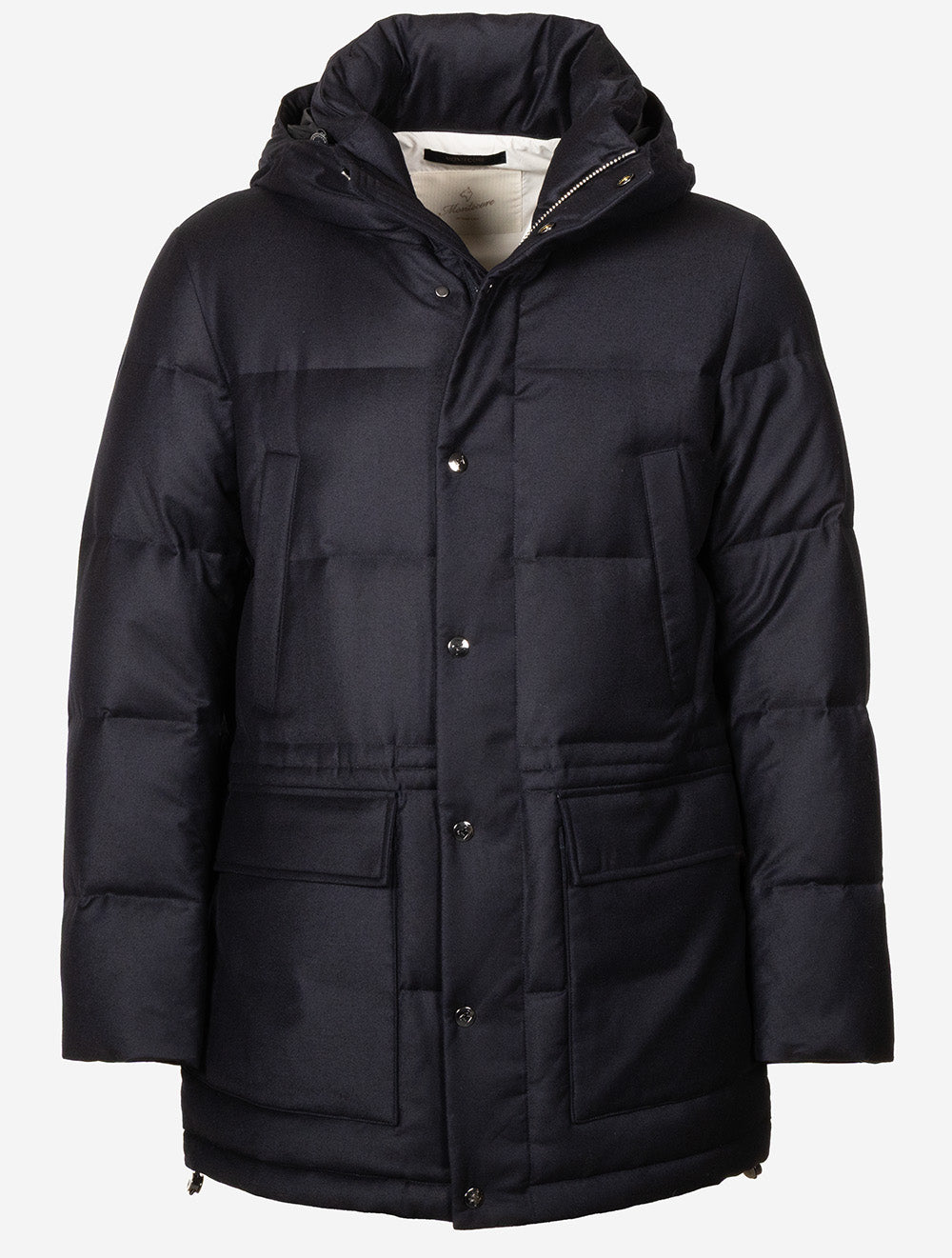 Loro Piana Storm System Hooded Coat Navy