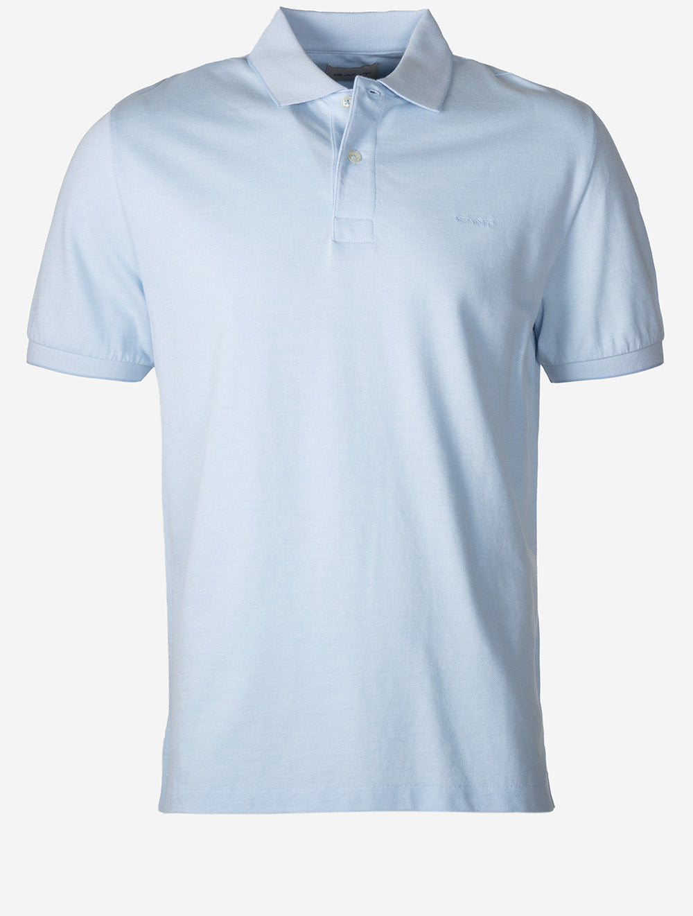 Two-Tone Short Sleeve Polo Sky Blue