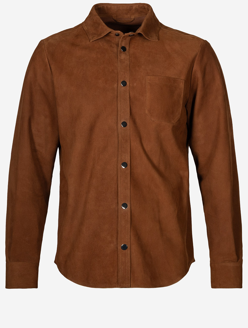Light Leather Overshirt Sequoia