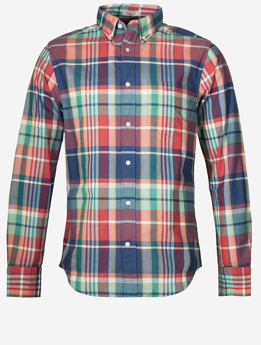 Madras Check Shirt Rose Red