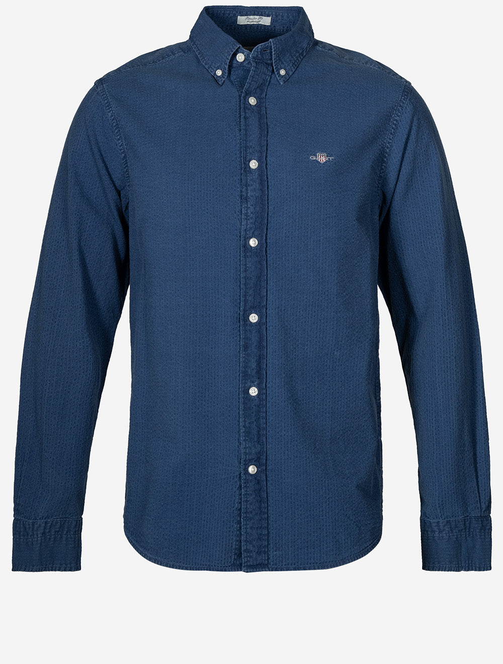 Indigo Seersucker Shirt Dark Indigo