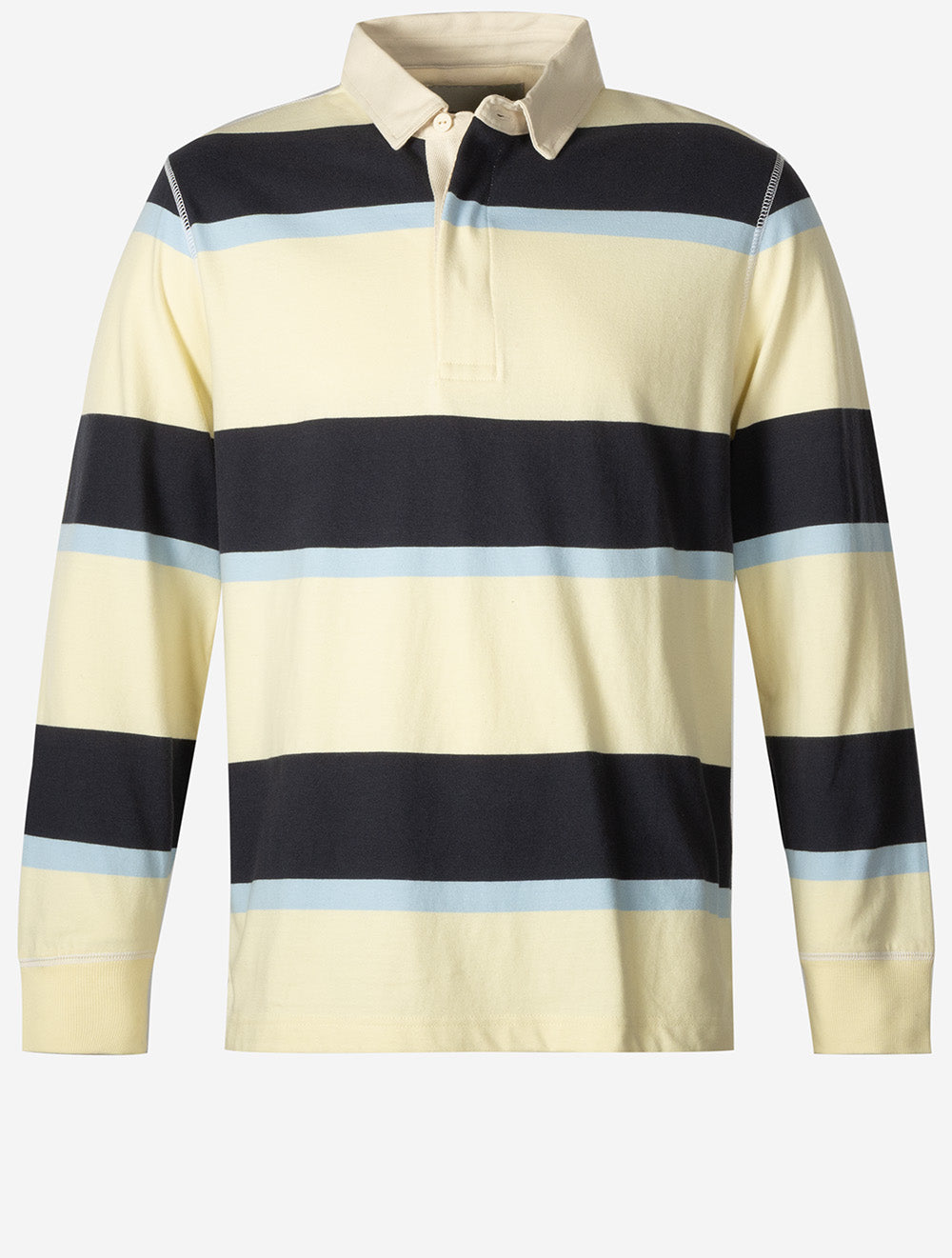 Blocked Stripe Rugger Vanilla Yellow