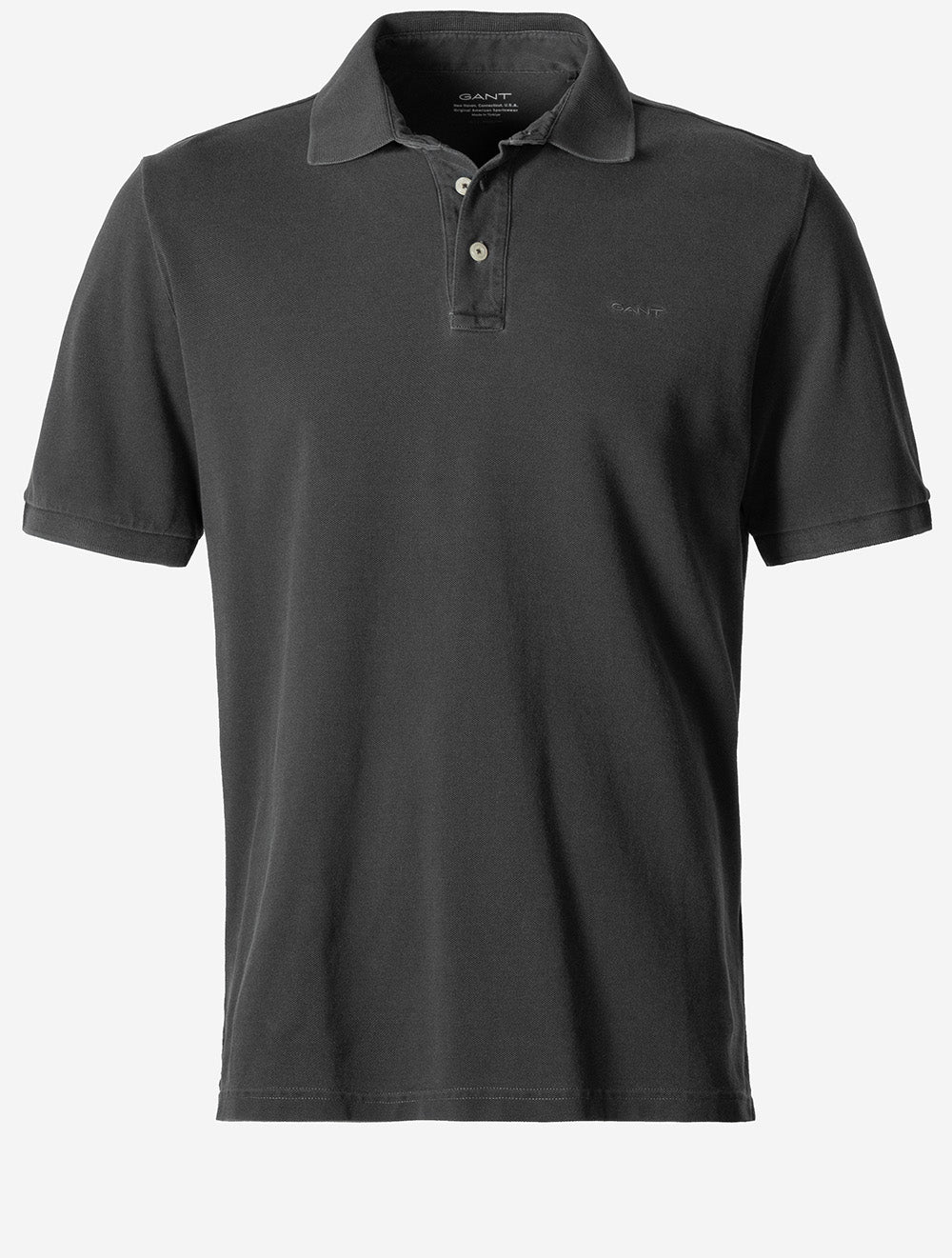 Sunfaded Short Sleeve Polo Black