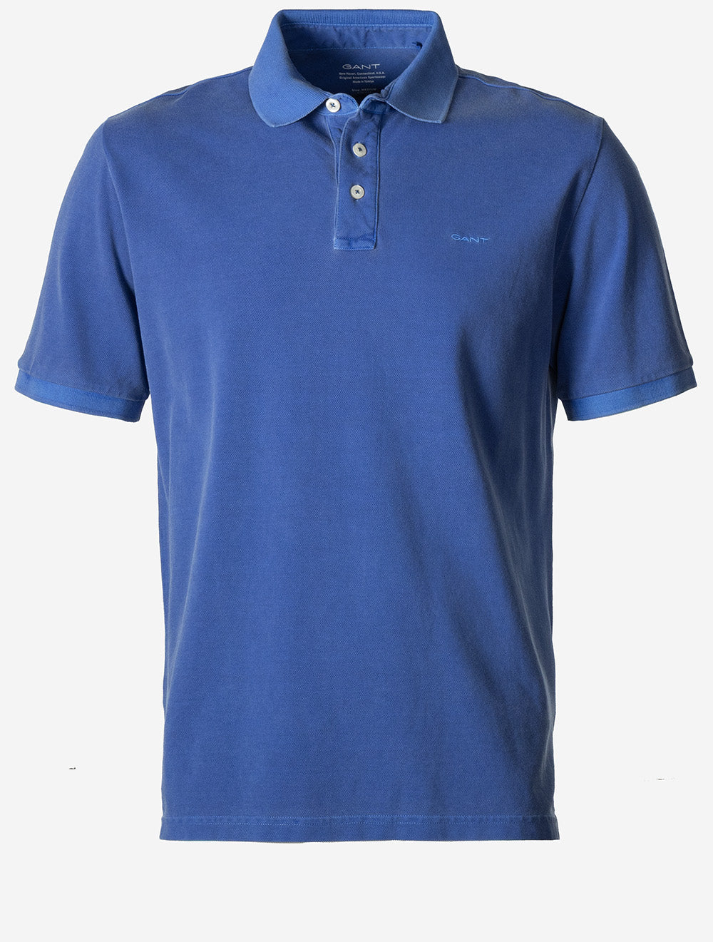 Sunfaded Short Sleeve Polo Royal Blue