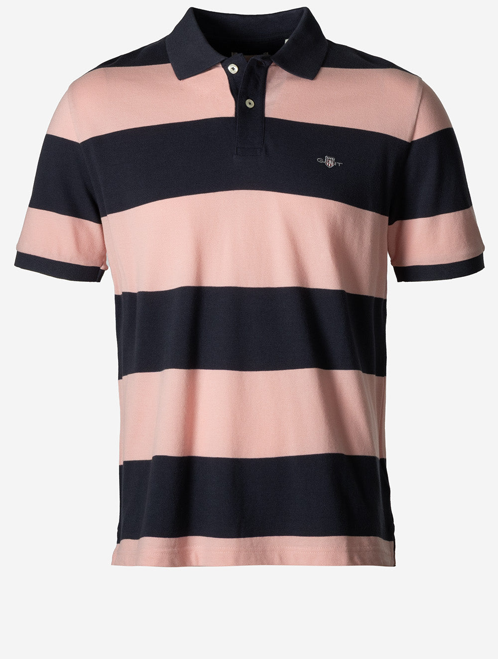 Block Stripe Polo Bubbelgum Pink