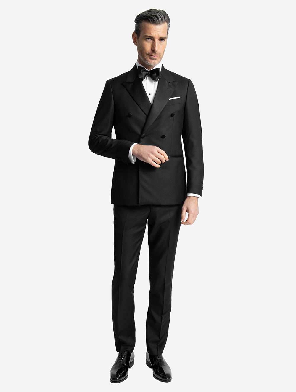 Dress Suit Double Breasted Black
