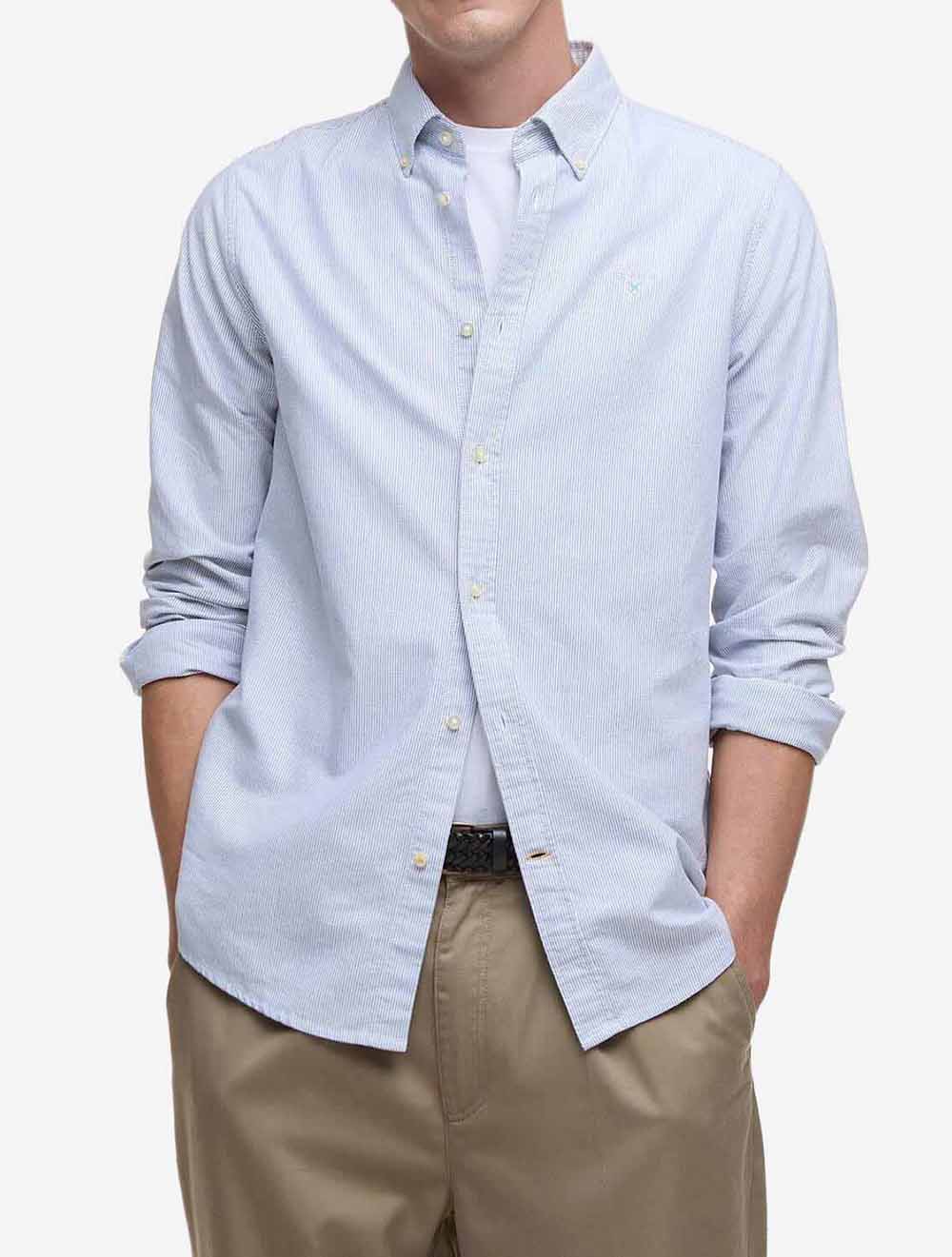 Striped Oxtown Shirt-Blue