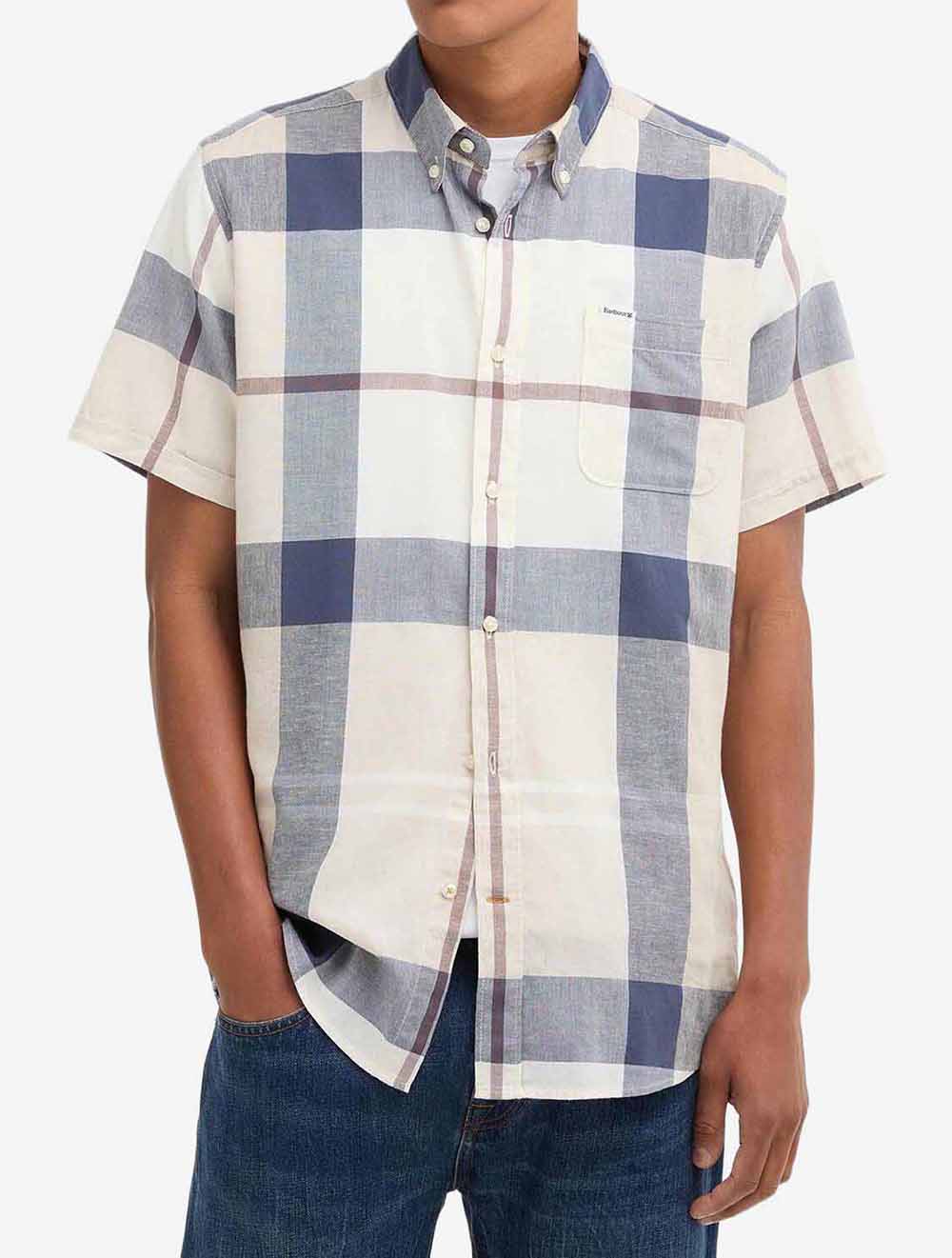 Barbour Douglas S/S Tailored Shirt-Oban Mist Tartan