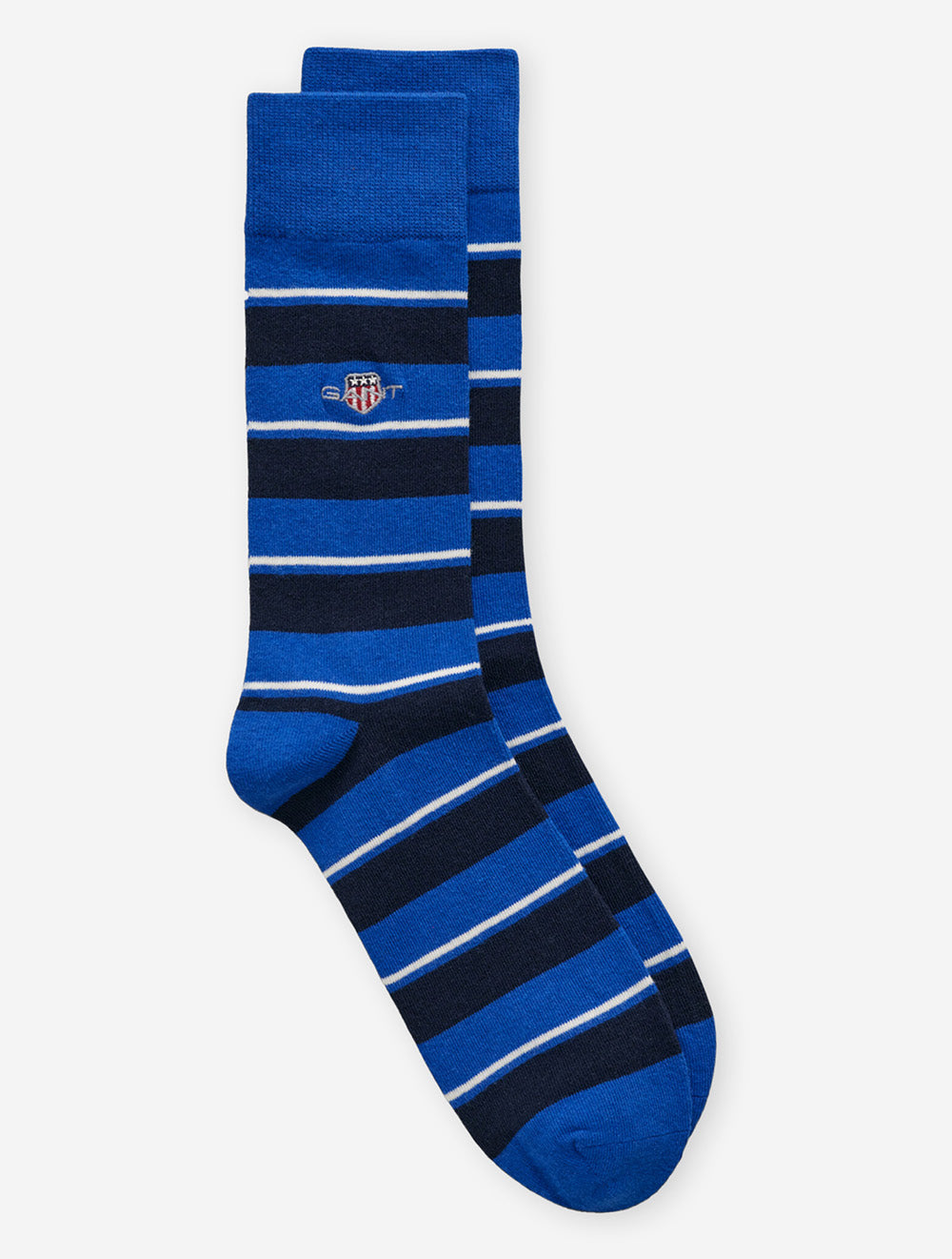 Shield Striped Socks Lapis Blue