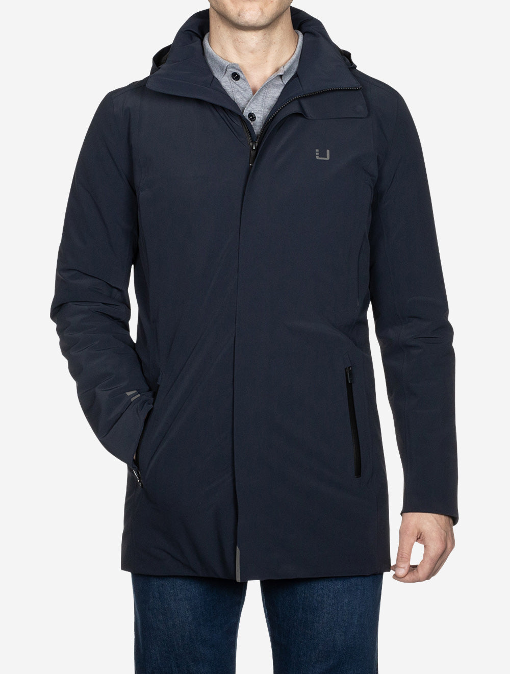 Ubr Regulator™ Parka Navy | Stylish Men's Raincoats Now in Louis