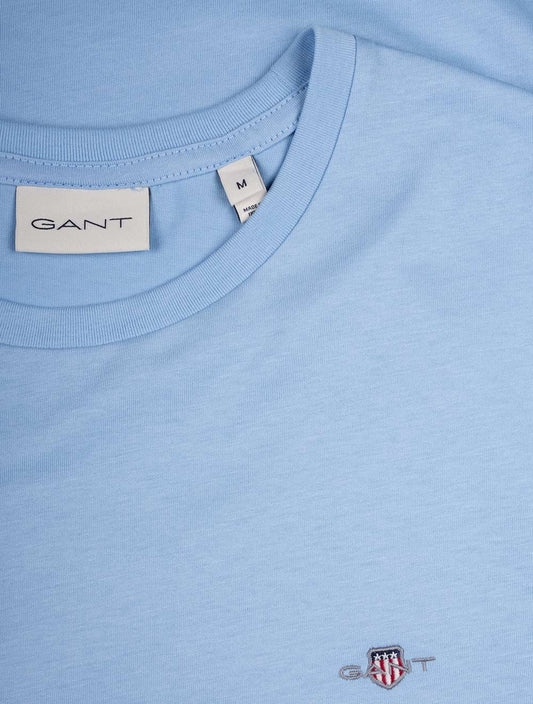 GANT Regular Shield Short Sleeve T-Shirt Capri Blue