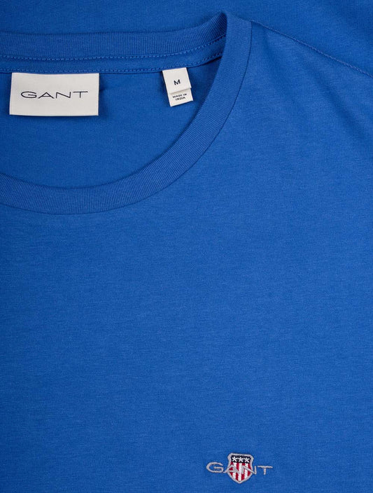 GANT Regular Shield Short Sleeve T-Shirt Rich Blue