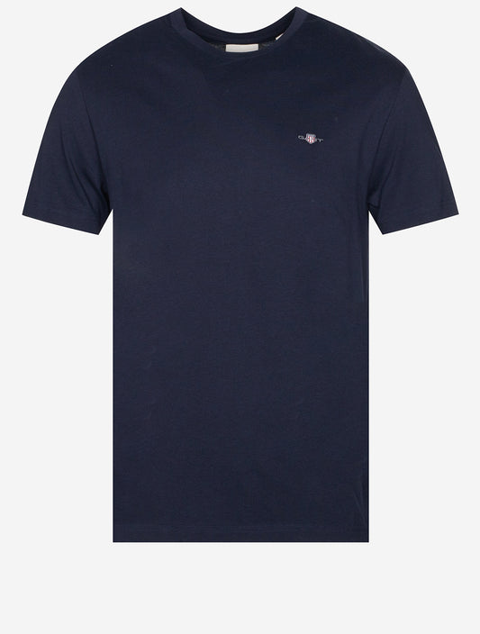 GANT Regular Shield Short Sleeve T-Shirt Evening Blue