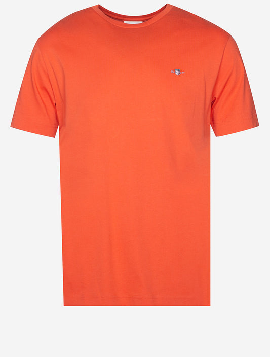 GANT Regular Shield Short Sleeve T-Shirt Burnt Orange