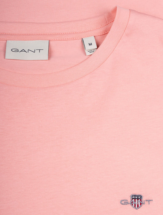 GANT Regular Shield Short Sleeve T-Shirt Bubbelgum Pink