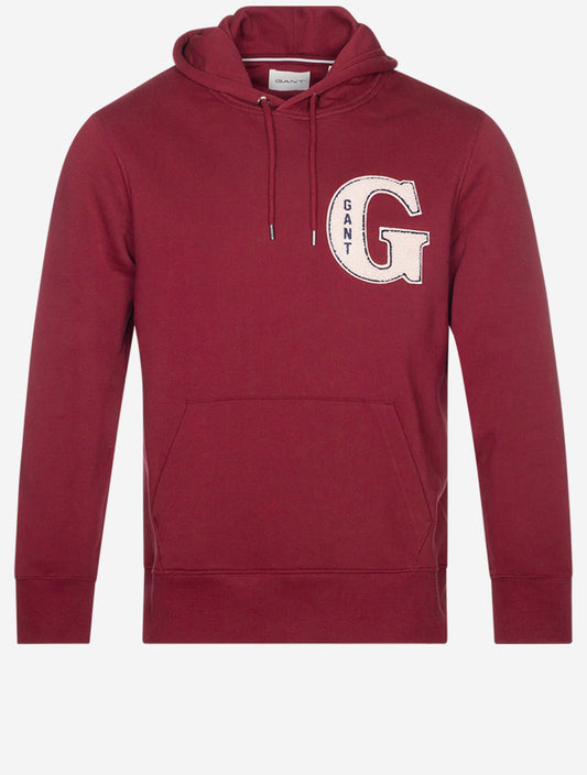 G Graphic Hoodie Plumped Red