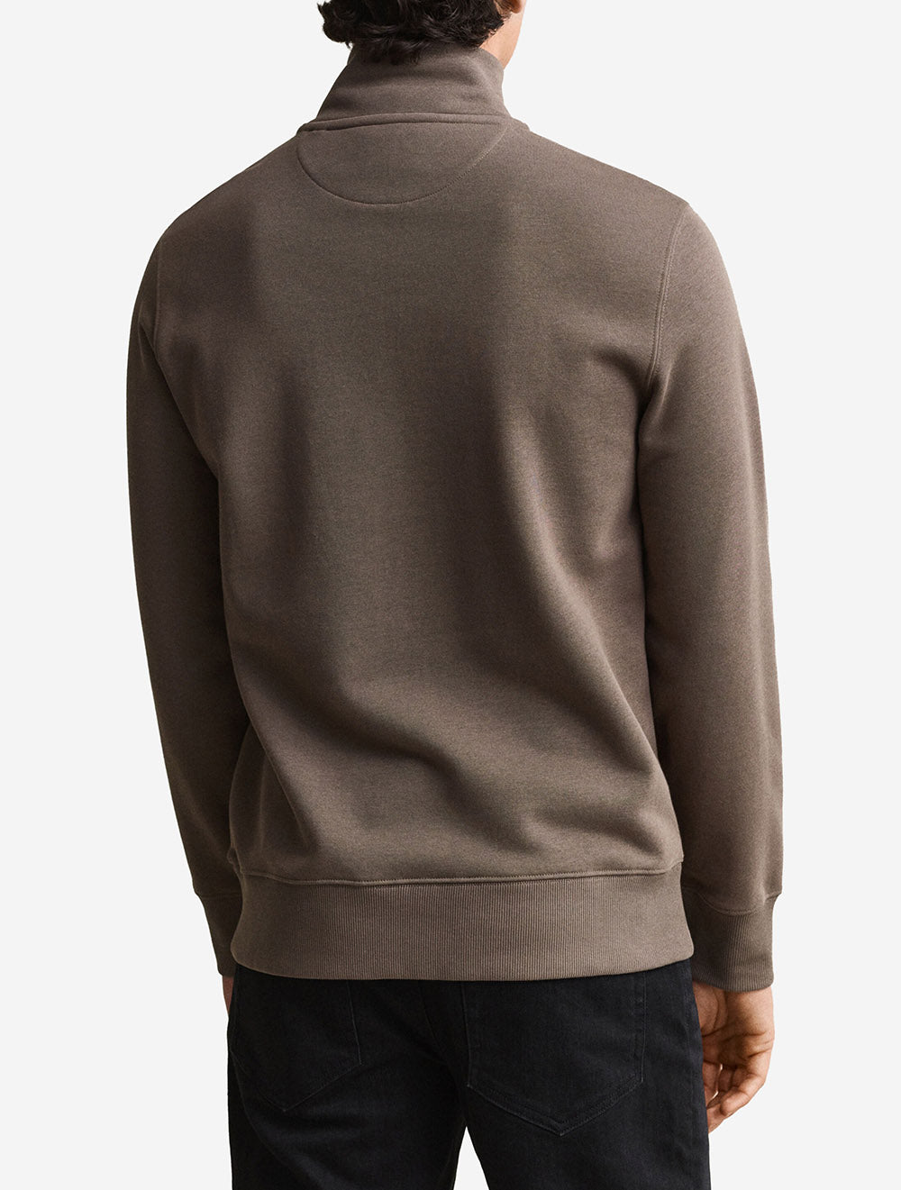 Shield Half Zip Sweatshirt Taupe