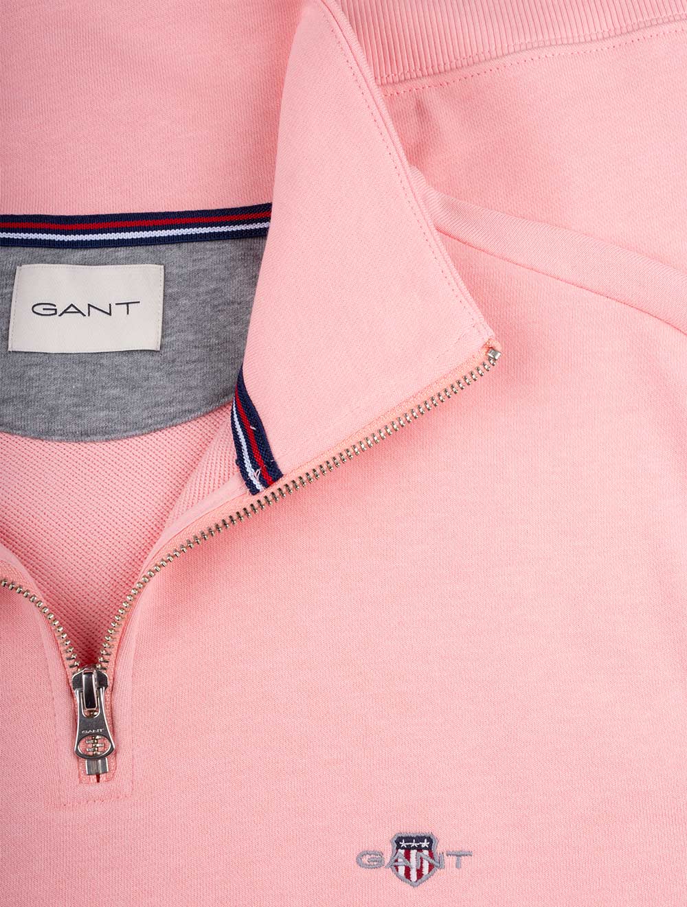 Regular Shield Half Zip Sweat Bubblegum Pink