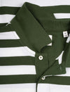 Stripe Short Sleeve Pique Polo Pine Green