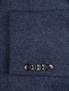 Herringbone 3 piece Wool Suit Blue