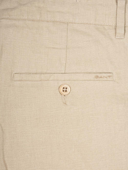 Relaxed Linen Drawstring Shorts Dry Sand