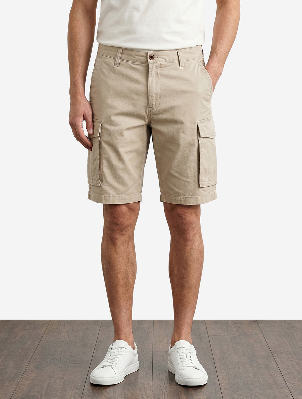 Regular Fit Classic Cargo Shorts Dark Khaki