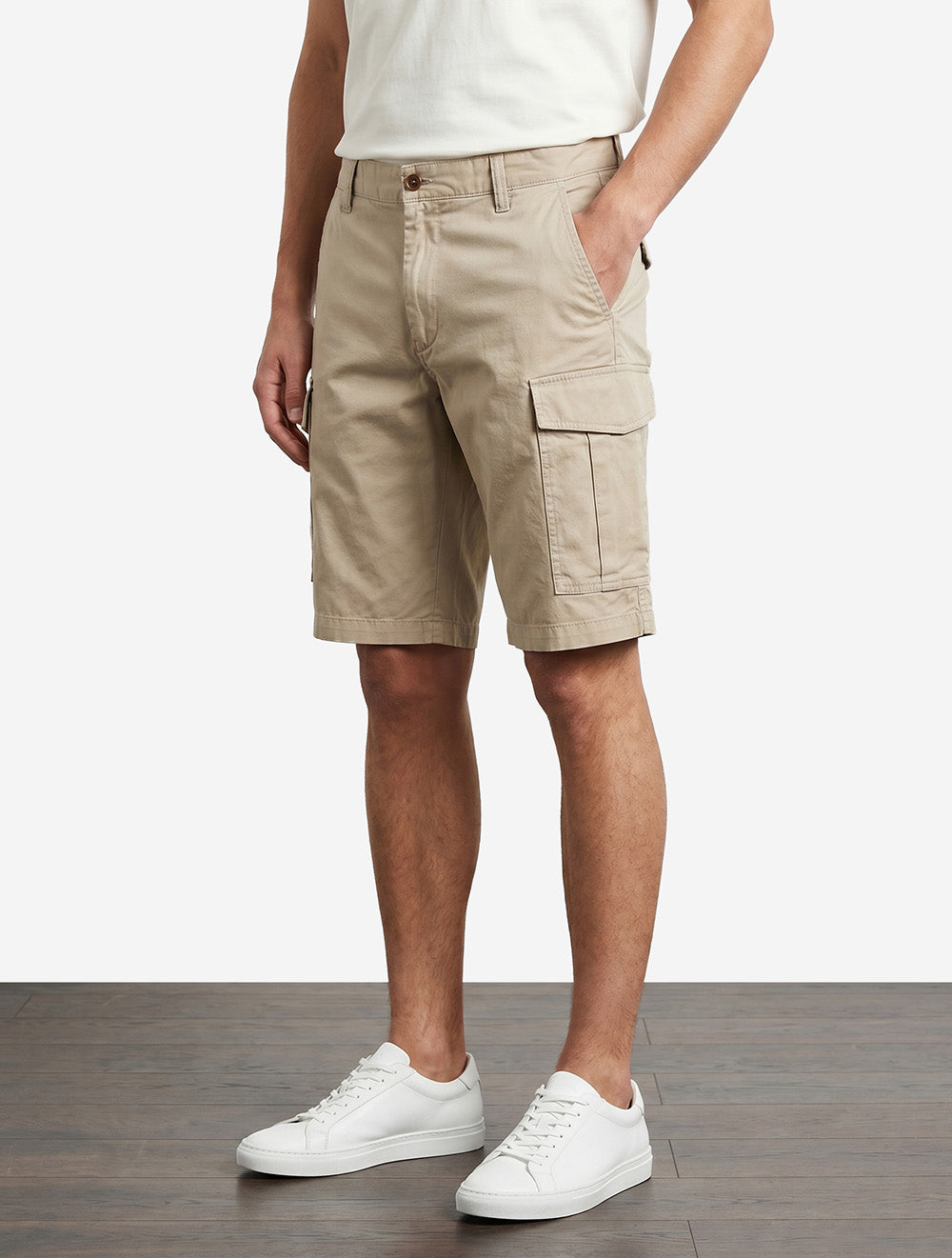Regular Fit Classic Cargo Shorts Dark Khaki