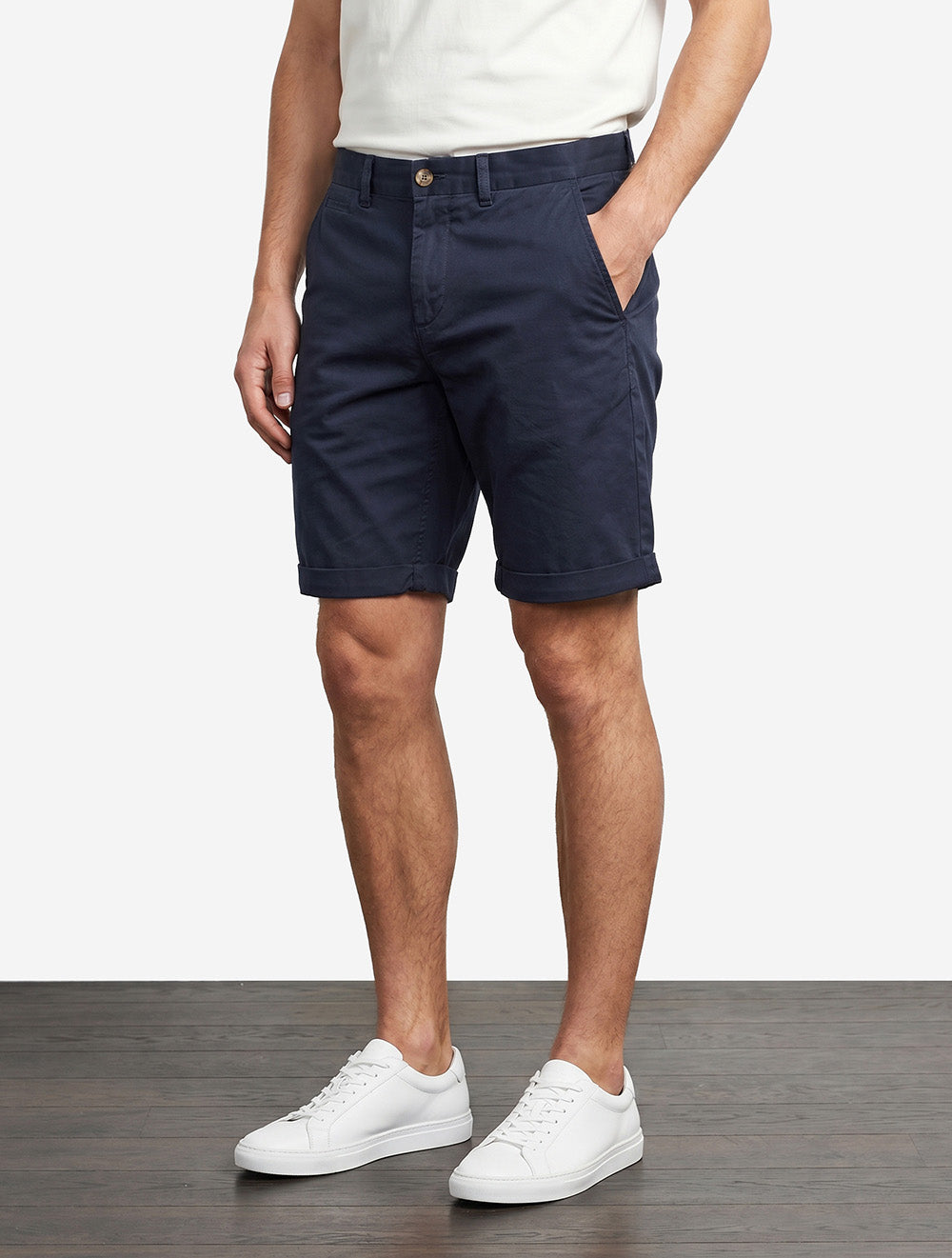 Regular Sunfaded Chino Shorts Evening Blue
