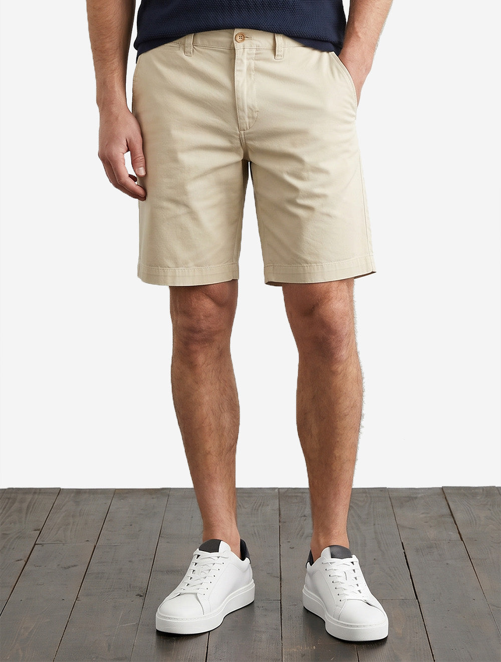 Regular Sunfaded Chino Shorts Cream