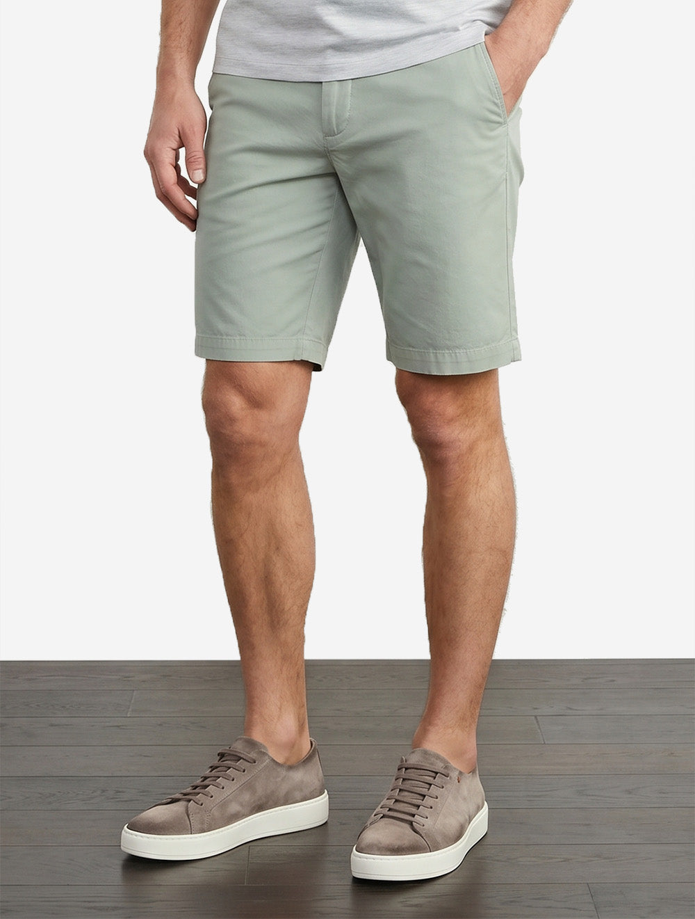 Slim Sports Chino Shorts Ceramic Grey