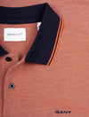 4 Colour Oxford Short Sleeve Pique Polo Sweet Orange