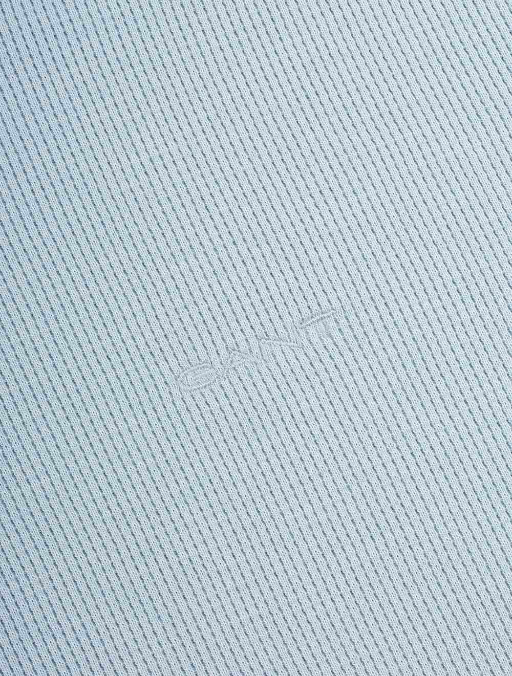 Waffle Texture Piqué Polo Shirt Dove Blue
