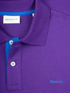 Regular Contrast Pique Short Sleeve Rugger Pansy Purple