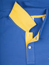 Regular Contrast Pique Short Sleeve Rugger Rich Blue