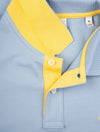 Regular Contrast Pique Short Sleeve Polo Dove Blue