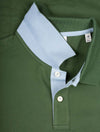 Regular Contrast Pique Short Sleeve Rugger Pine Green