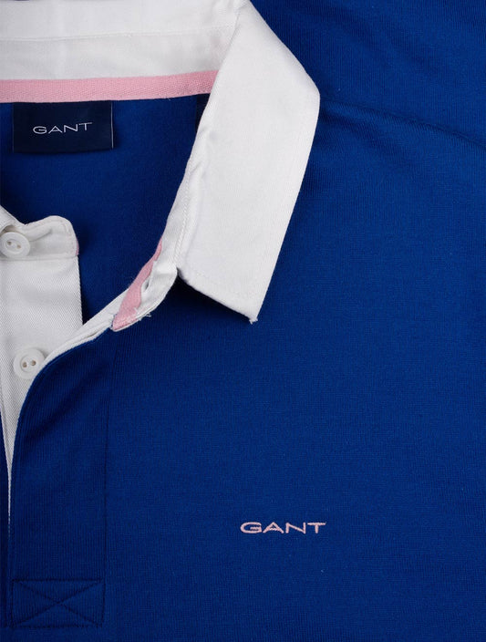 GANT Colour Blocked Long Sleeve Rugger College Blue