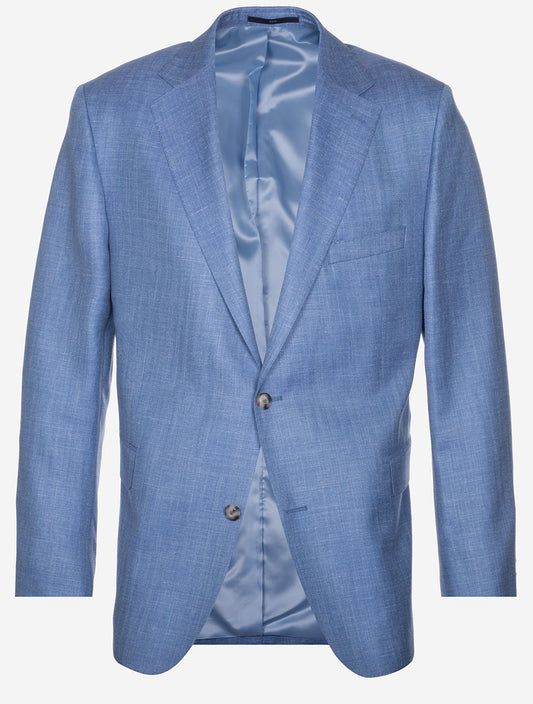 DRESSLER Wool Silk Linen Merano Jacket Light Blue