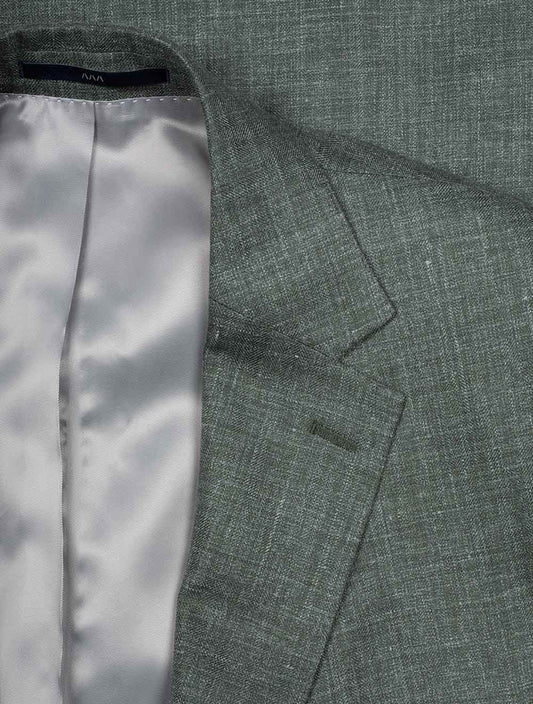Wool Silk Linen Merano Jacket Green
