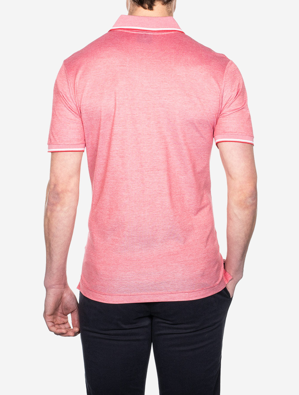 Organic Cotton Piqué Polo With Embroidered Logo Red
