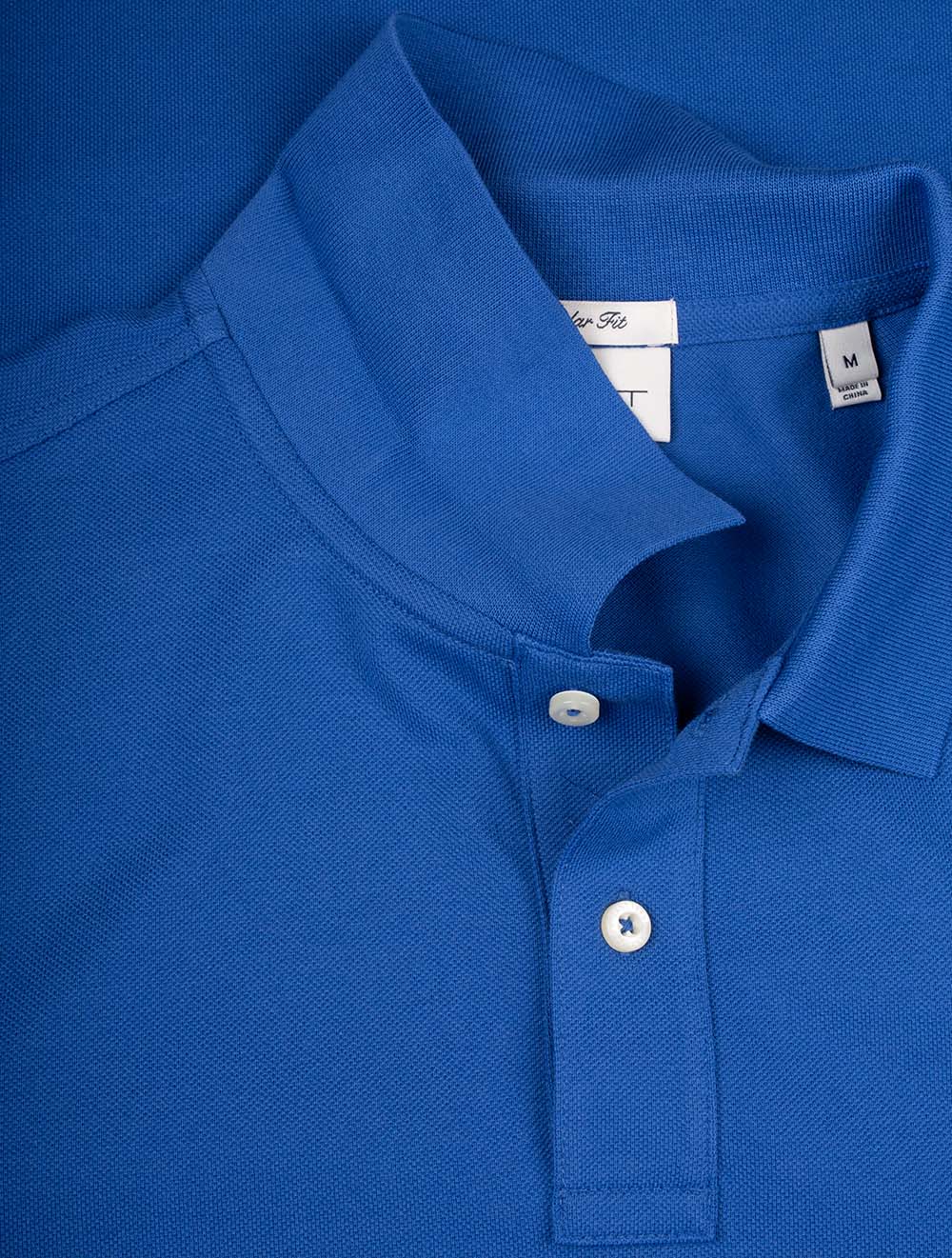 Regular Shield Short Sleeve Pique Polo Rich Blue