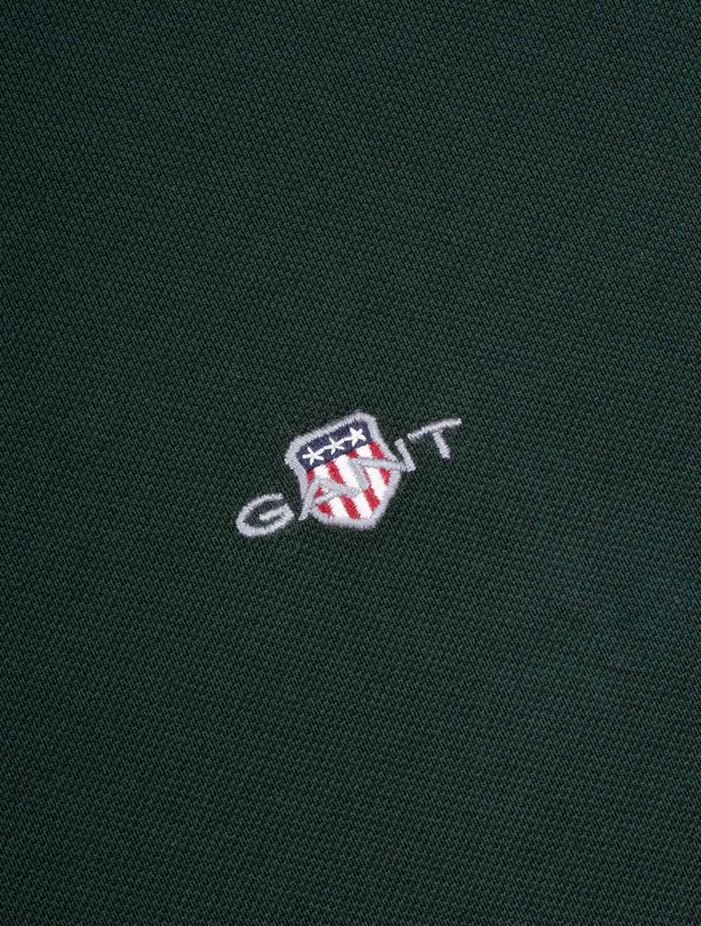 Gant Regular Shield Long Sleeve Pique Rugger Tartan Green AI4