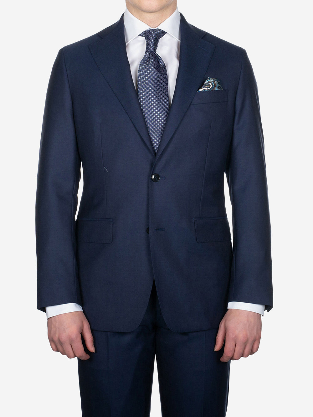 Plain 2 Piece Suit Blue